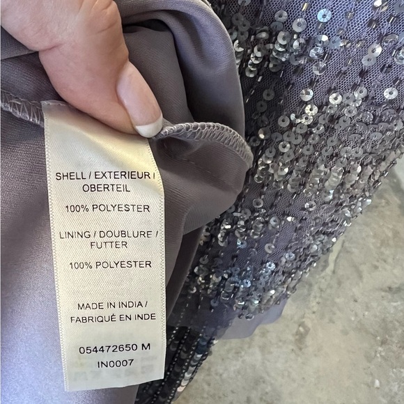Aidan Mattox Silver Sequin Mini Dress - Picture 13 of 15